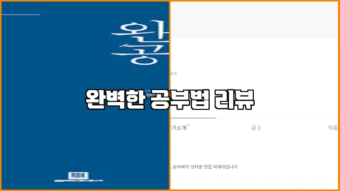 완벽한 공부법 리뷰