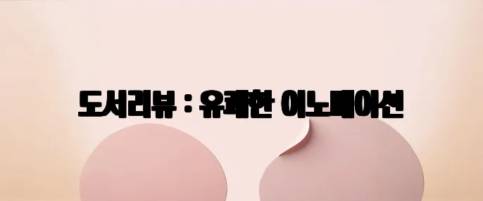 도서리뷰 : 유쾌한 이노베이션
